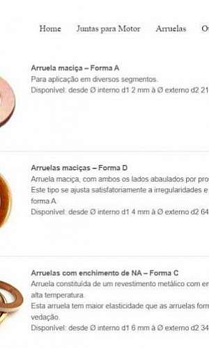 arruelas metálicas arruelas metálicas