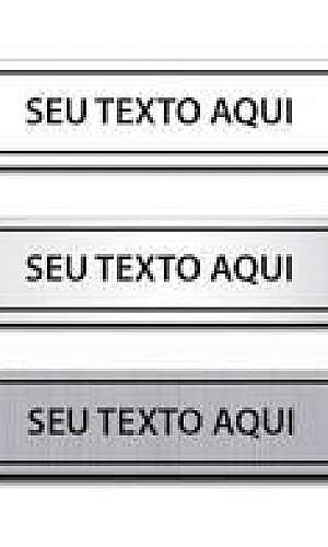 Placas de identificação em ACM Placas de identificação em ACM