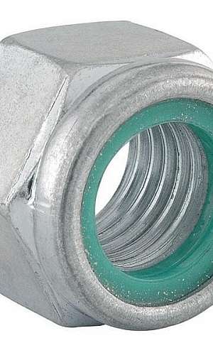 Porca com trava de nylon Porca com trava de nylon